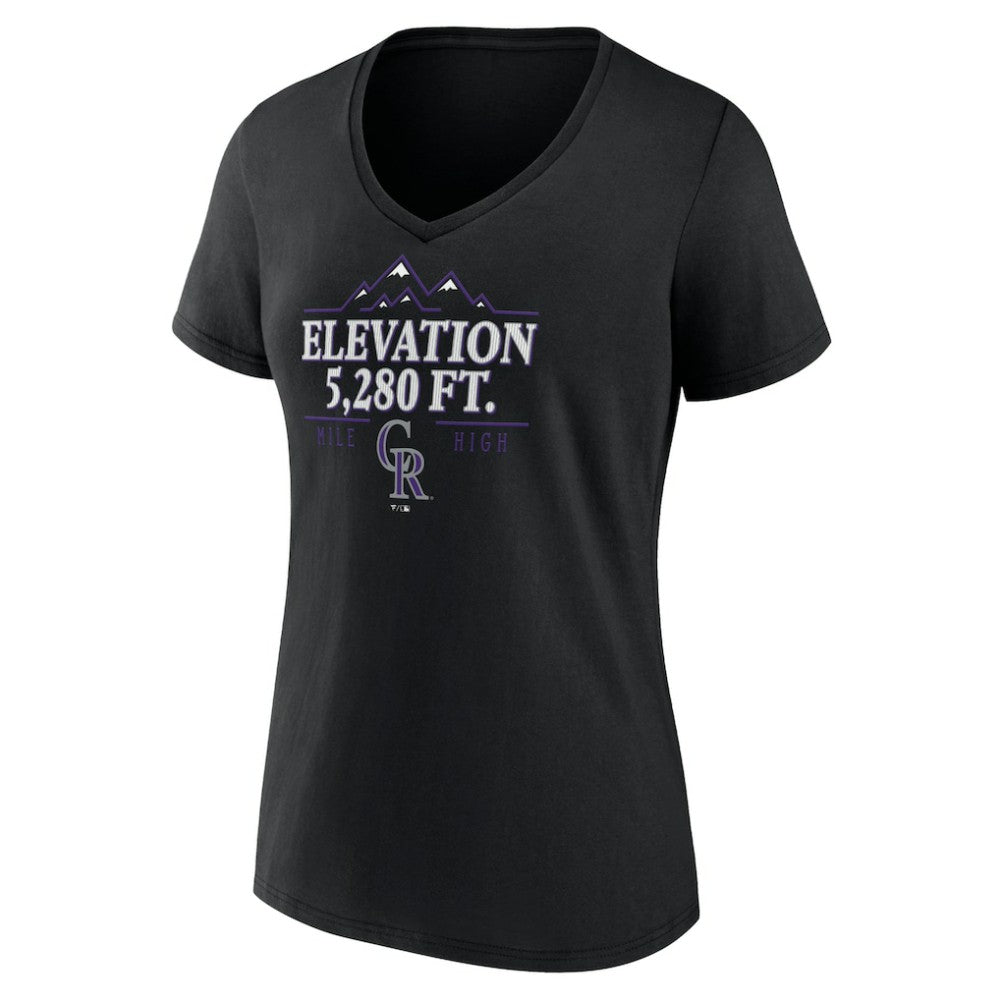 MLB Colorado Rockies Women's Elevation V-Neck T-Shirt