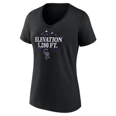 MLB Colorado Rockies Women's Elevation V-Neck T-Shirt