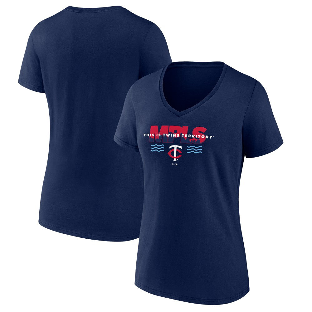 MLB Minnesota Twins Women's Territory V-Neck T-Shirt