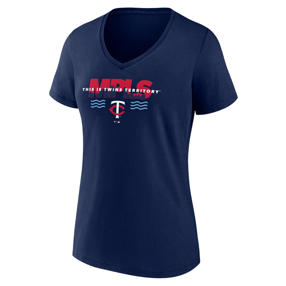 MLB Minnesota Twins Women's Territory V-Neck T-Shirt