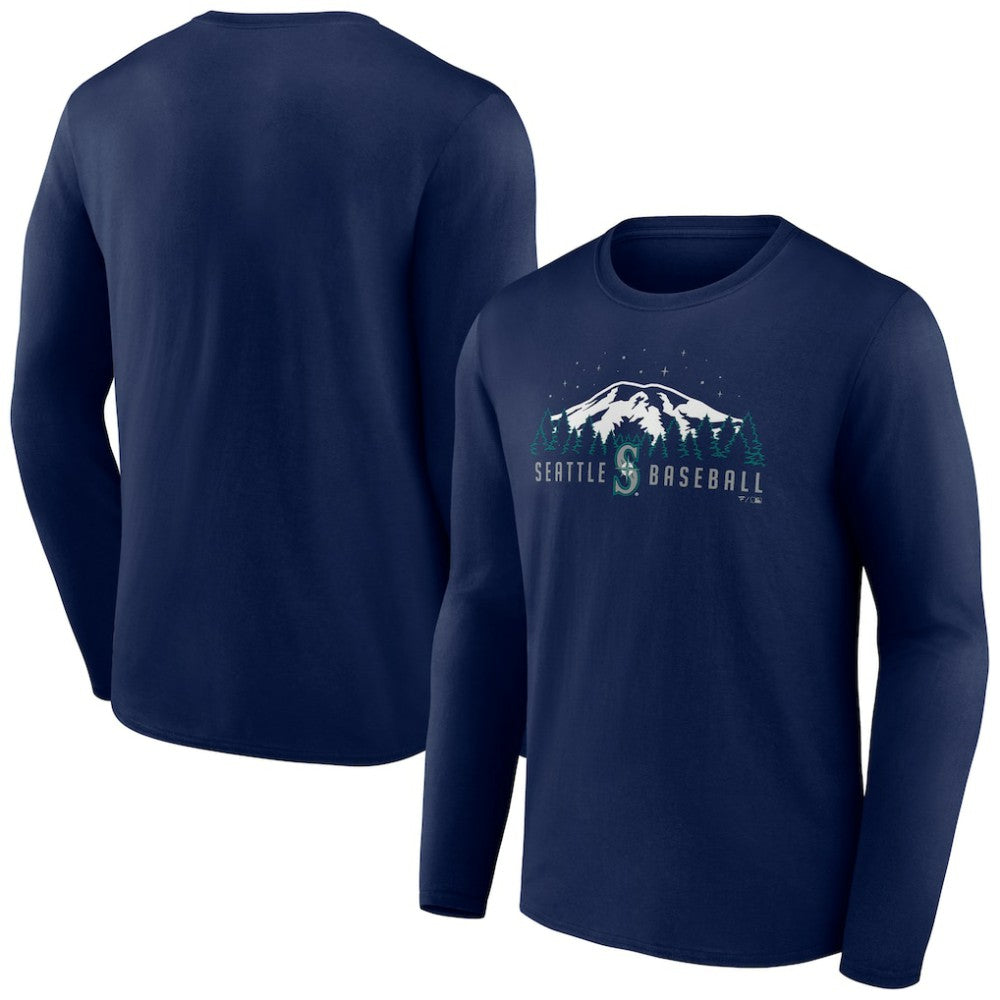 MLB Seattle Mariners Mountains Long Sleeve T-Shirt