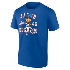 MLB Jacob deGrom Texas Rangers Caricature T-Shirt