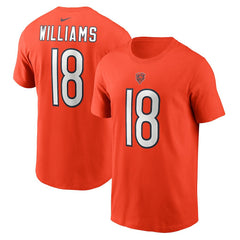 Caleb Williams  Name & Number T-Shirt - Chicago Bears