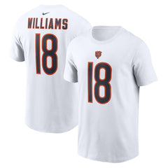 Caleb Williams  Name & Number T-Shirt - Chicago Bears