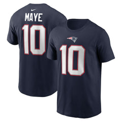 Drake Maye  Youth Fuse Name & Number T-Shirt - New England Patriots
