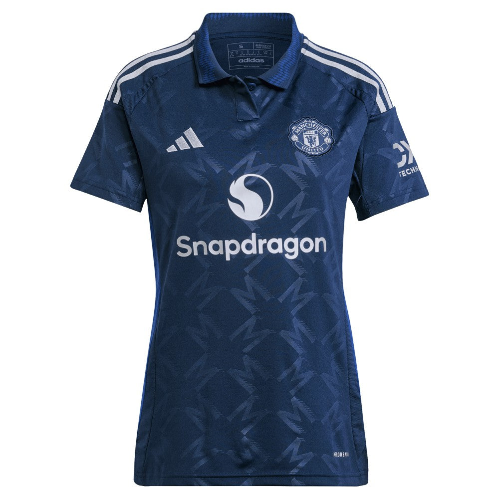 Manchester United Women's 2024/25 Away Replica Custom Jersey - Adidas Navy