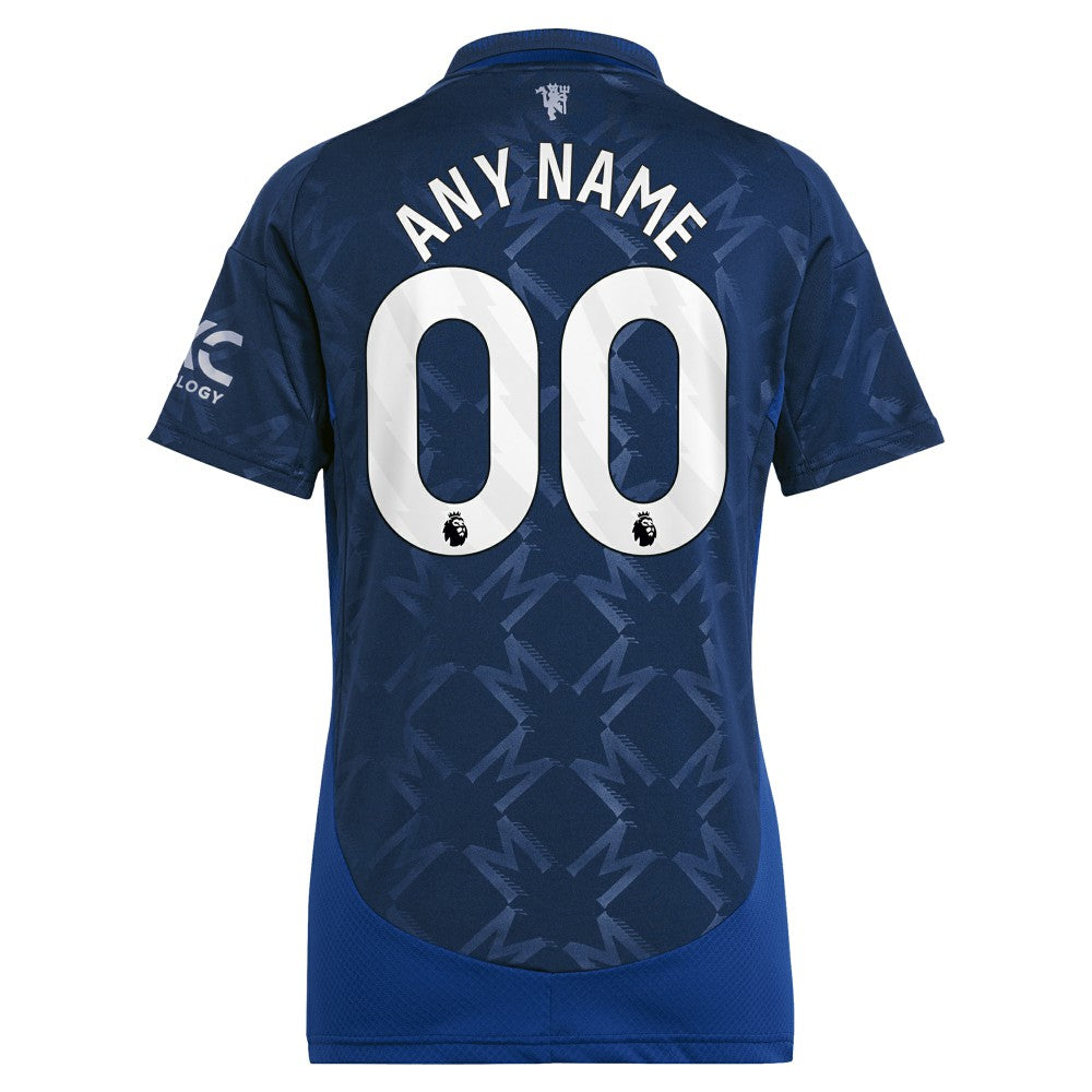 Manchester United Women's 2024/25 Away Replica Custom Jersey - Adidas Navy