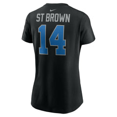Amon-Ra St. Brown  Women's Player Name & Number T-Shirt - Detroit Lions