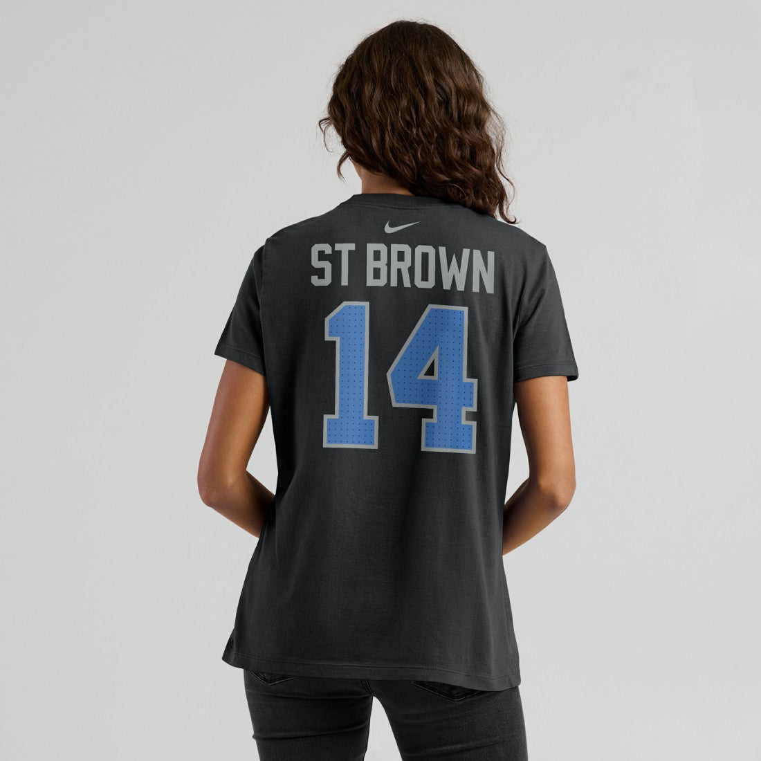 Amon-Ra St. Brown  Women's Player Name & Number T-Shirt - Detroit Lions