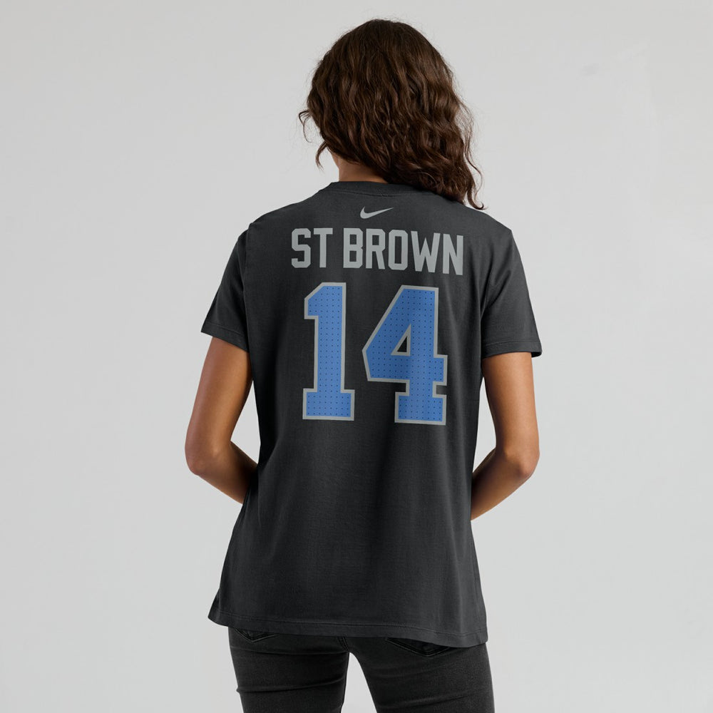 Amon-Ra St. Brown  Women's Player Name & Number T-Shirt - Detroit Lions