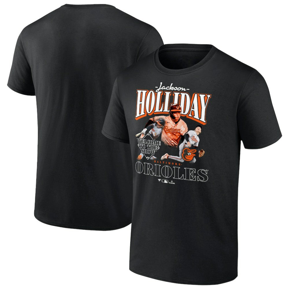 MLB Jackson Holliday Baltimore Orioles Welcome to the Show T-Shirt