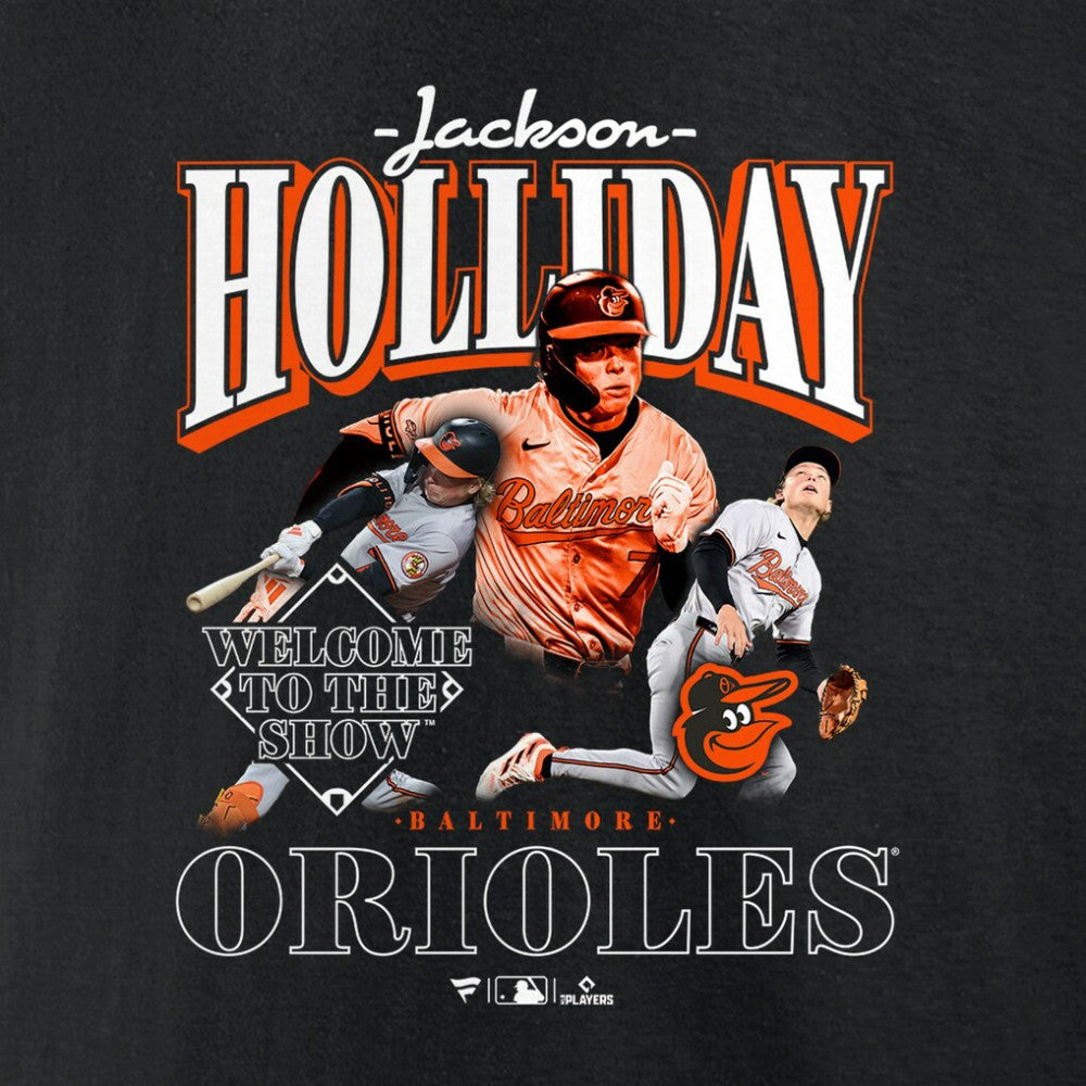 MLB Jackson Holliday Baltimore Orioles Welcome to the Show T-Shirt