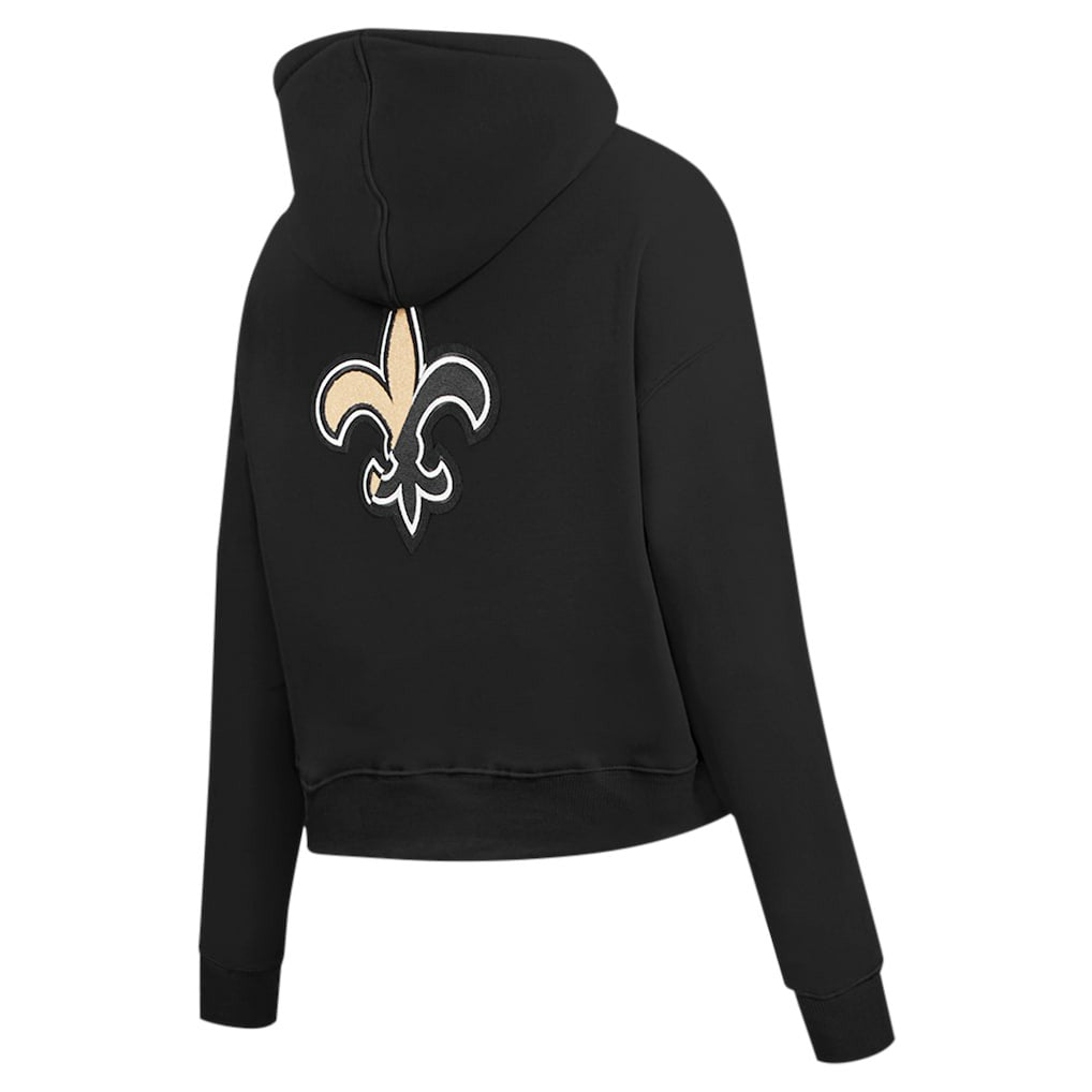 Pro Standard Women's Split Logo Full-Zip Hoodie - New Orleans Saints