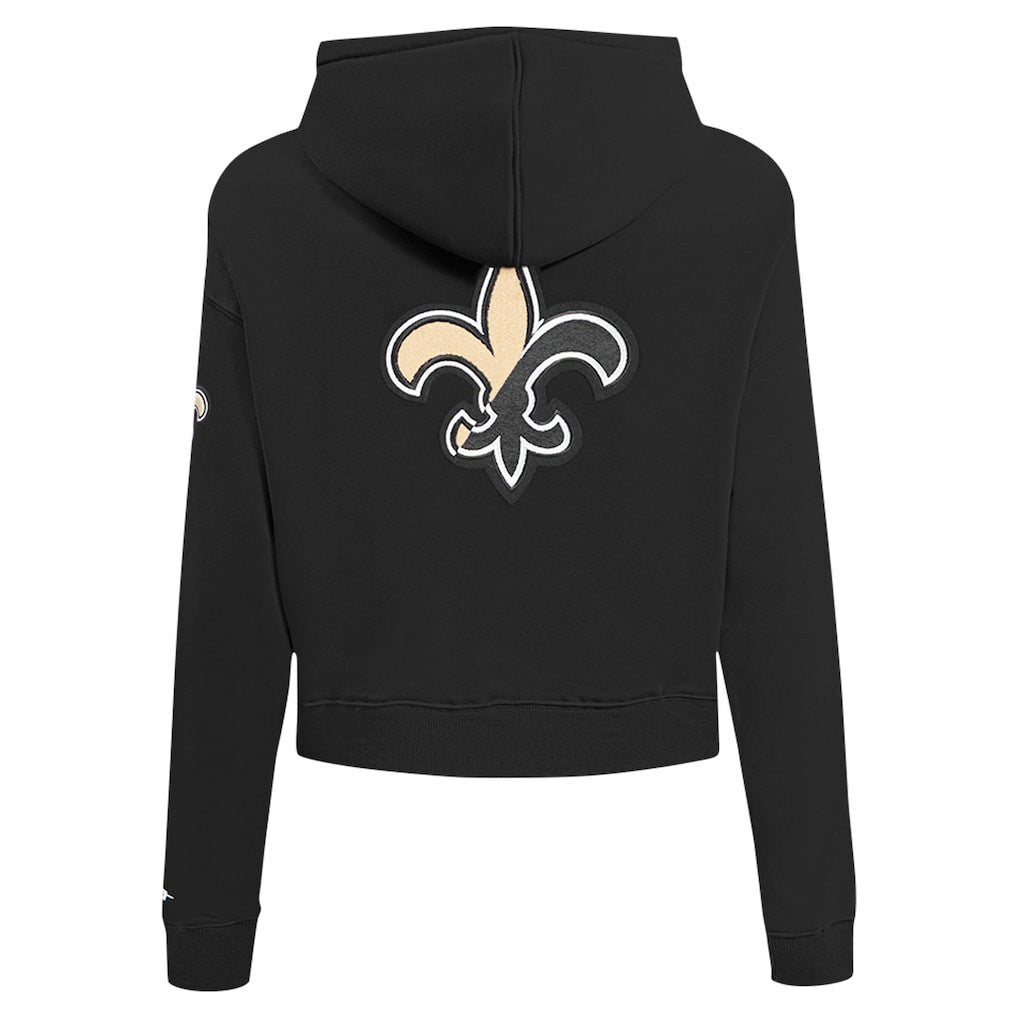 Pro Standard Women's Split Logo Full-Zip Hoodie - New Orleans Saints