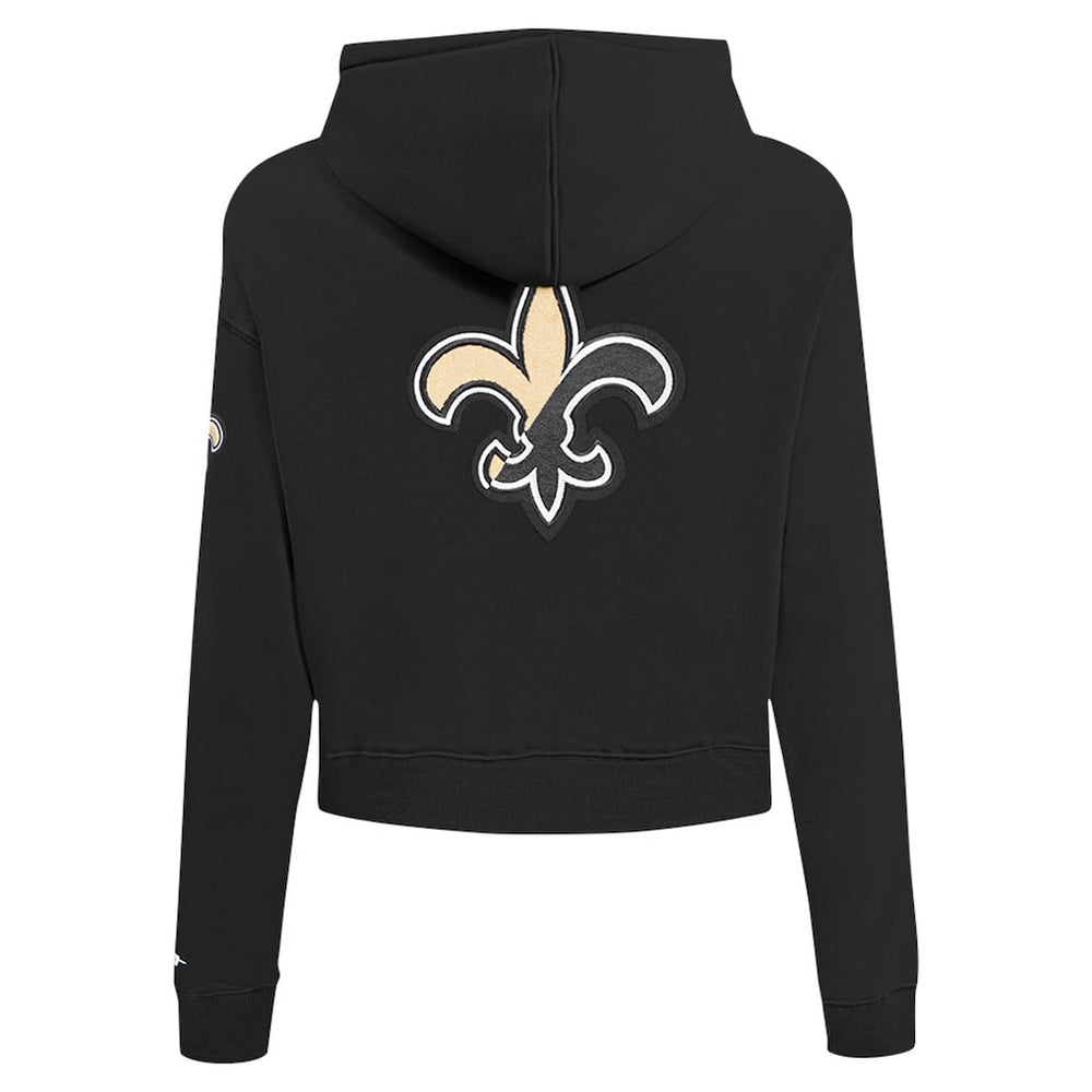 Pro Standard Women's Split Logo Full-Zip Hoodie - New Orleans Saints