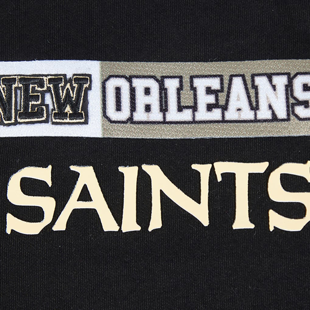 Pro Standard Women's Split Logo Full-Zip Hoodie - New Orleans Saints