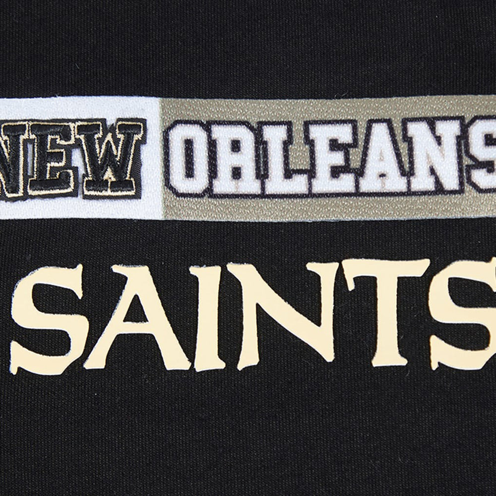 Pro Standard Women's Split Logo Full-Zip Hoodie - New Orleans Saints