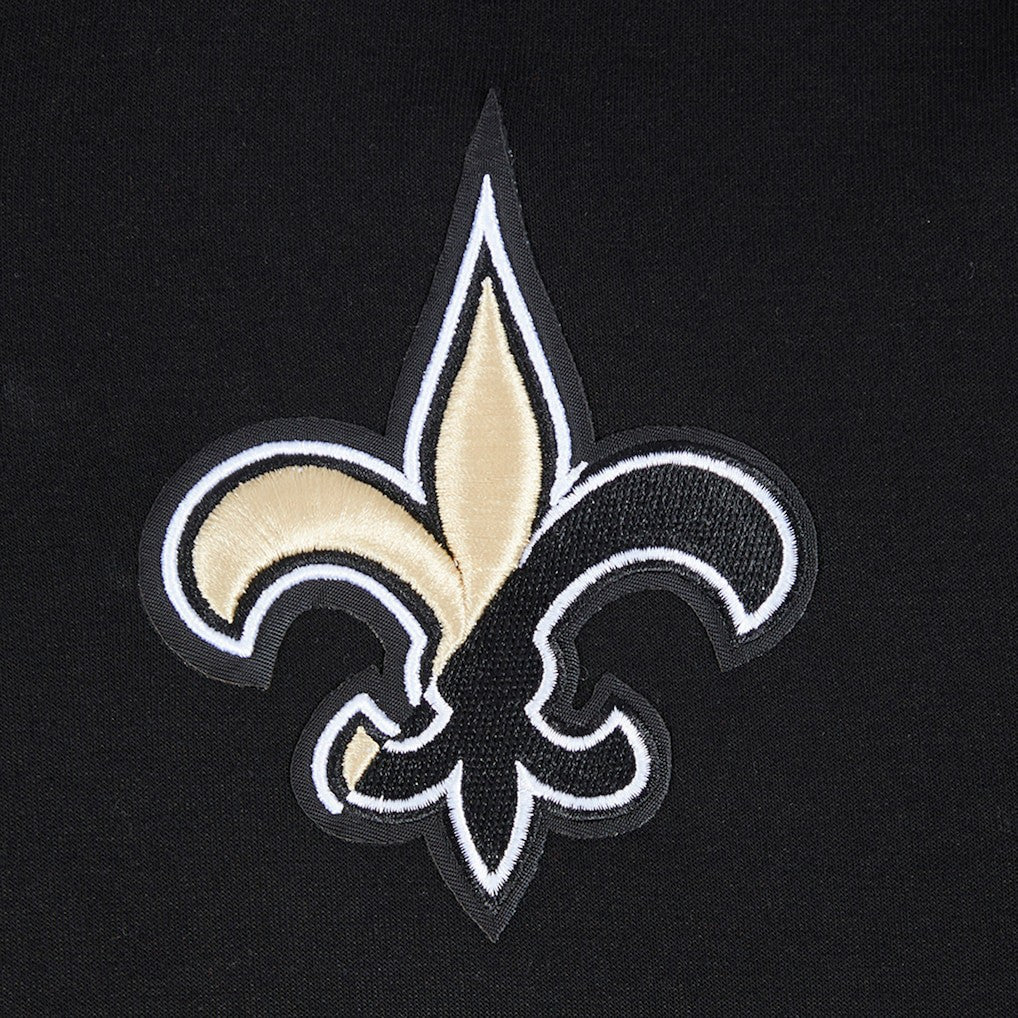 Pro Standard Women's Split Logo Full-Zip Hoodie - New Orleans Saints