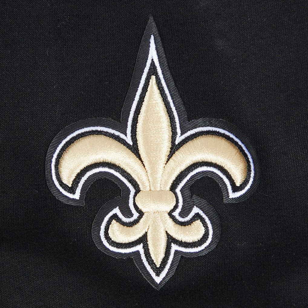 Pro Standard Women's Split Logo Full-Zip Hoodie - New Orleans Saints
