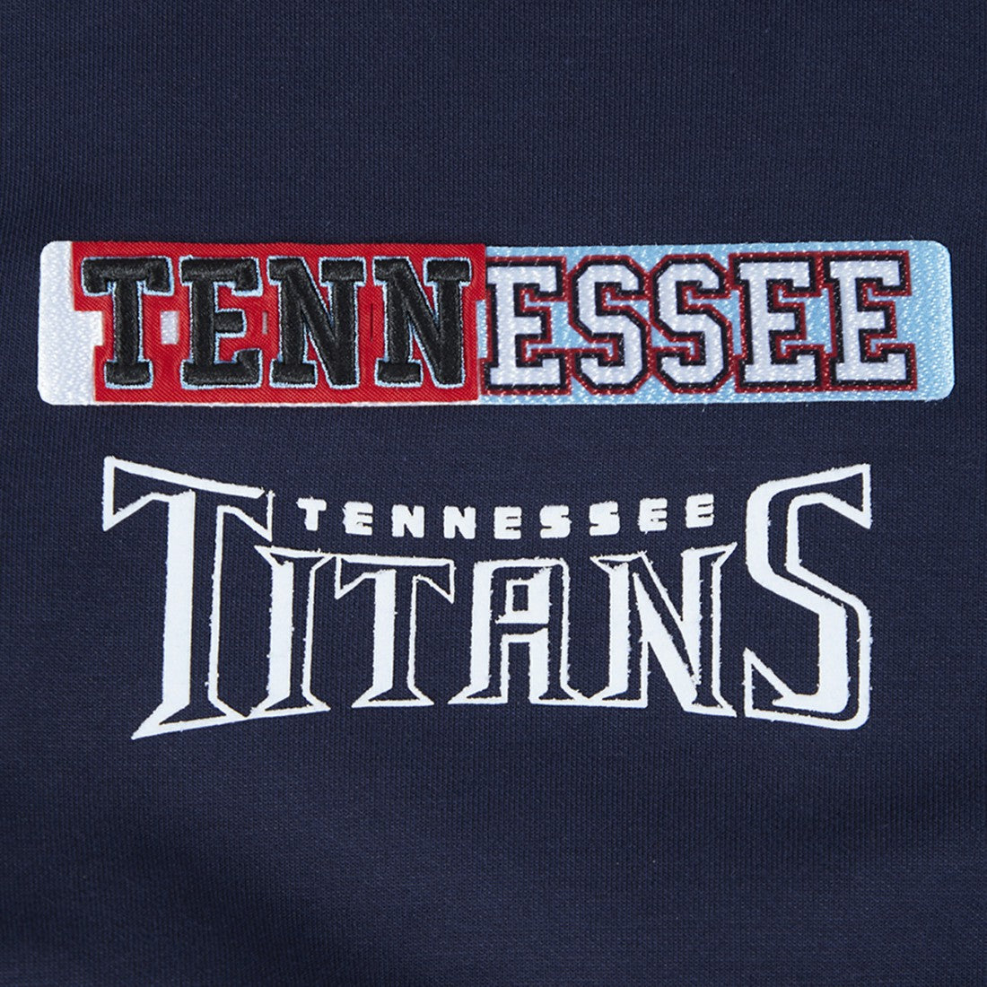 Pro Standard Women's Split Logo Full-Zip Hoodie - Tennessee Titans