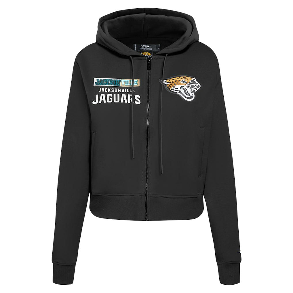 Pro Standard Women's Split Logo Full-Zip Hoodie - Jacksonville Jaguars