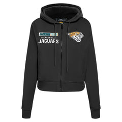 Pro Standard Women's Split Logo Full-Zip Hoodie - Jacksonville Jaguars