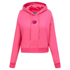 Pro Standard Women's Triple Pink Cropped Fleece Pullover Hoodie - Miami Dolphins