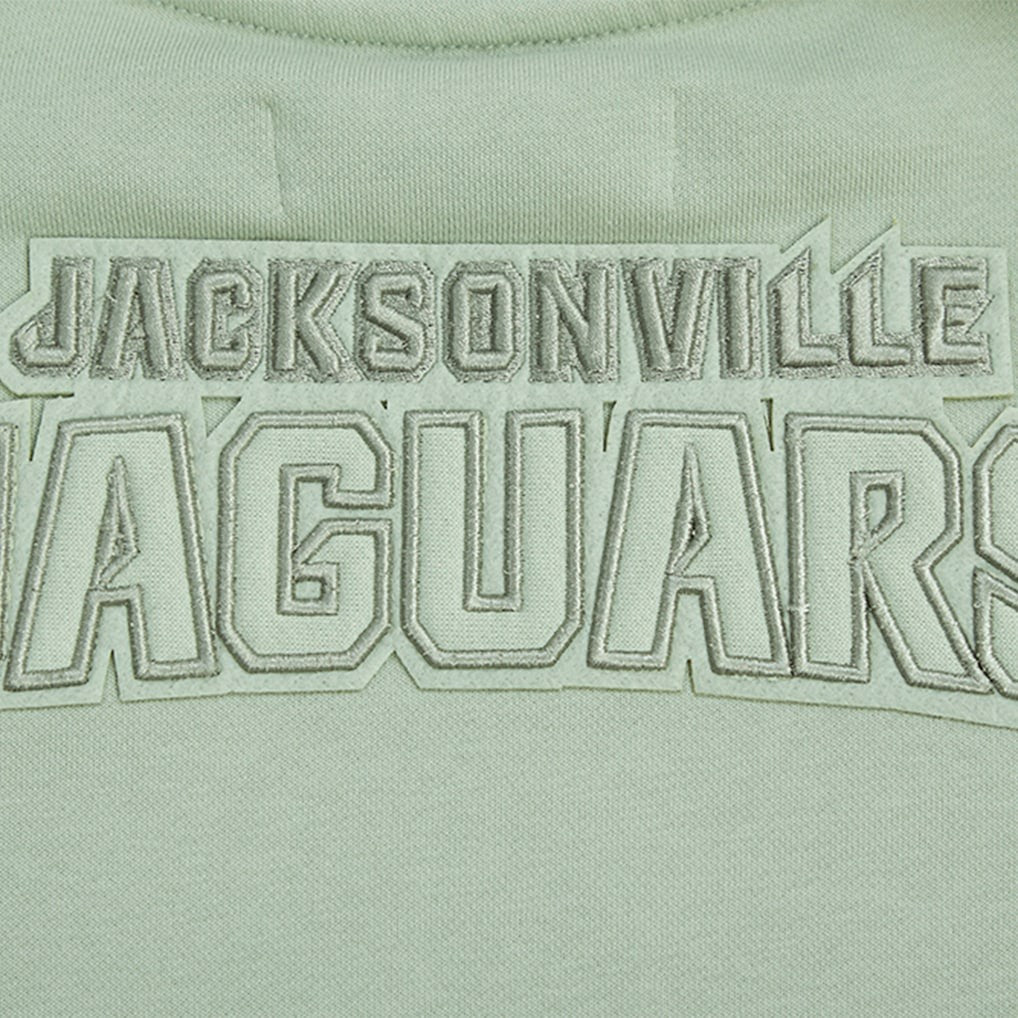 Pro Standard Women's Oversized Cropped Neutral Pullover Sweatshirt - Jacksonville Jaguars