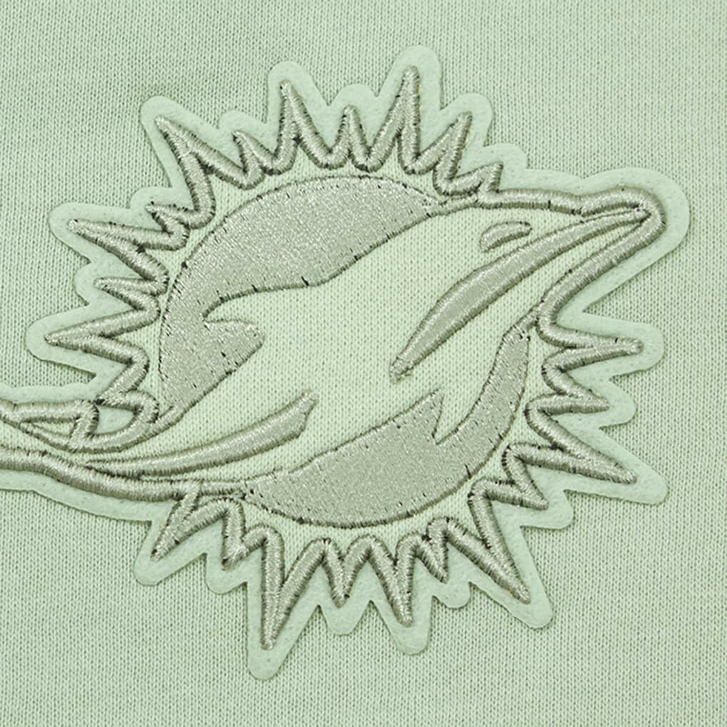 Pro Standard Women's Oversized Cropped Neutral Pullover Sweatshirt - Miami Dolphins
