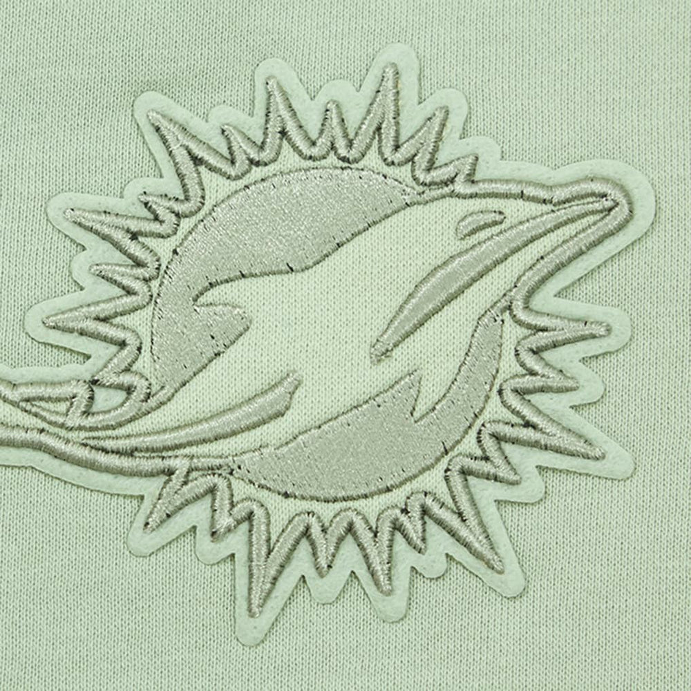 Pro Standard Women's Oversized Cropped Neutral Pullover Sweatshirt - Miami Dolphins