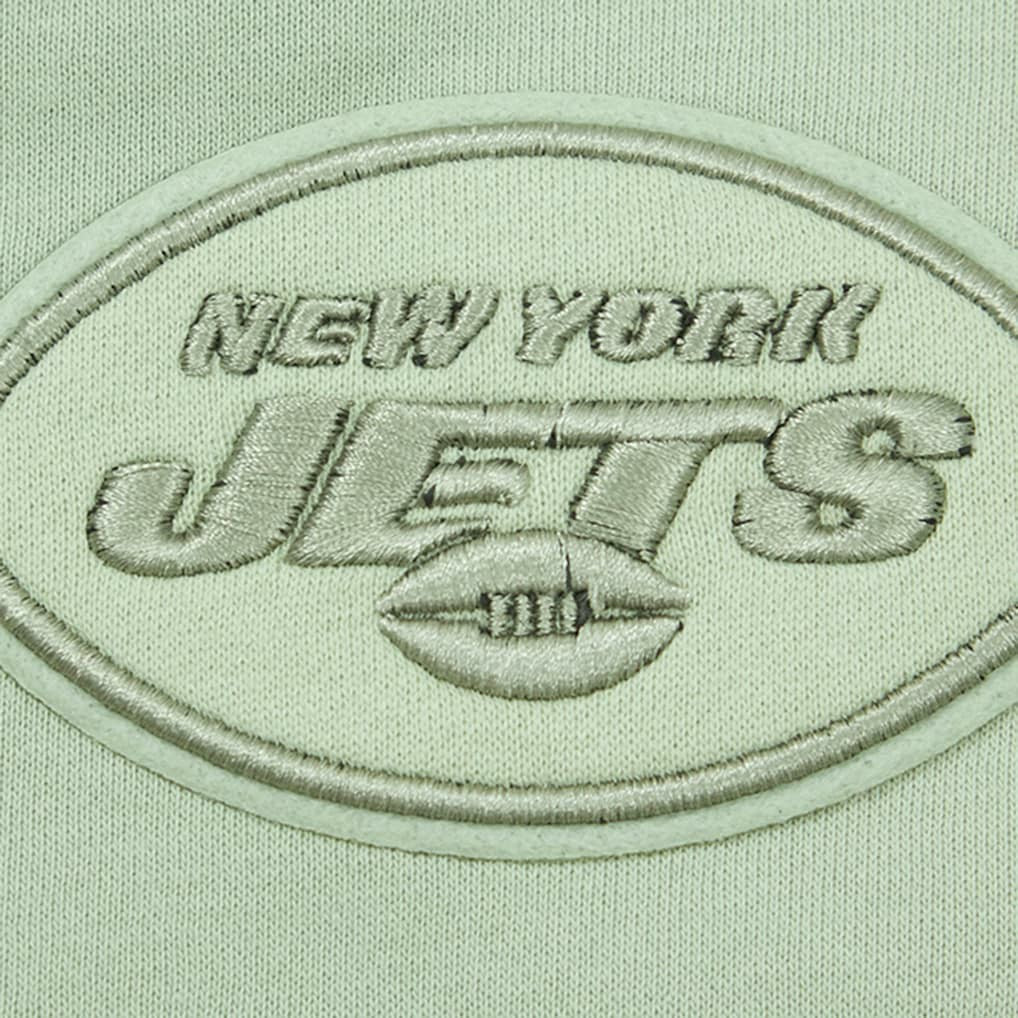 Pro Standard Women's Oversized Cropped Neutral Pullover Sweatshirt - New York Jets