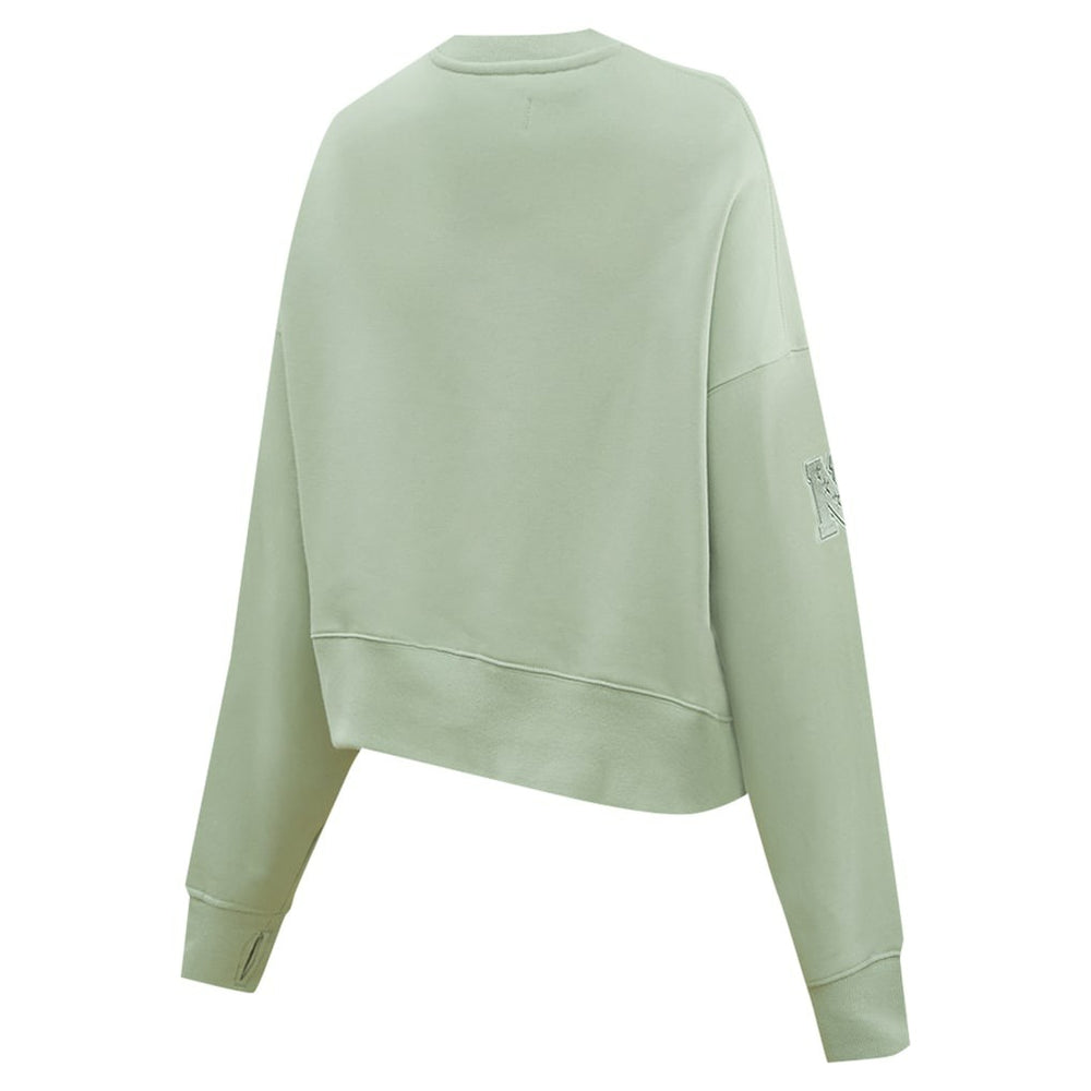Pro Standard Women's Oversized Cropped Neutral Pullover Sweatshirt - New York Giants