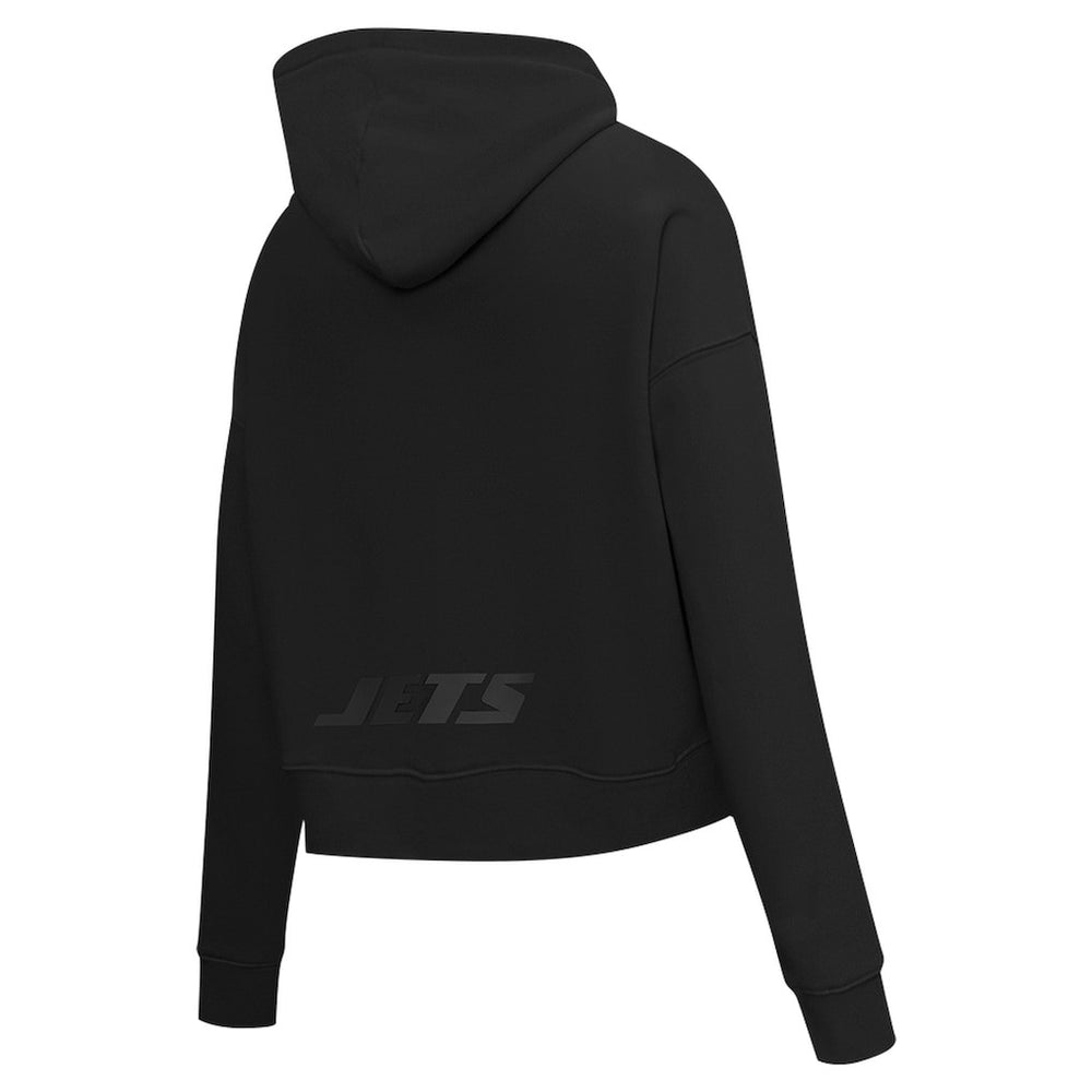 Pro Standard Women's Jeweled Cropped Pullover Hoodie - New York Jets