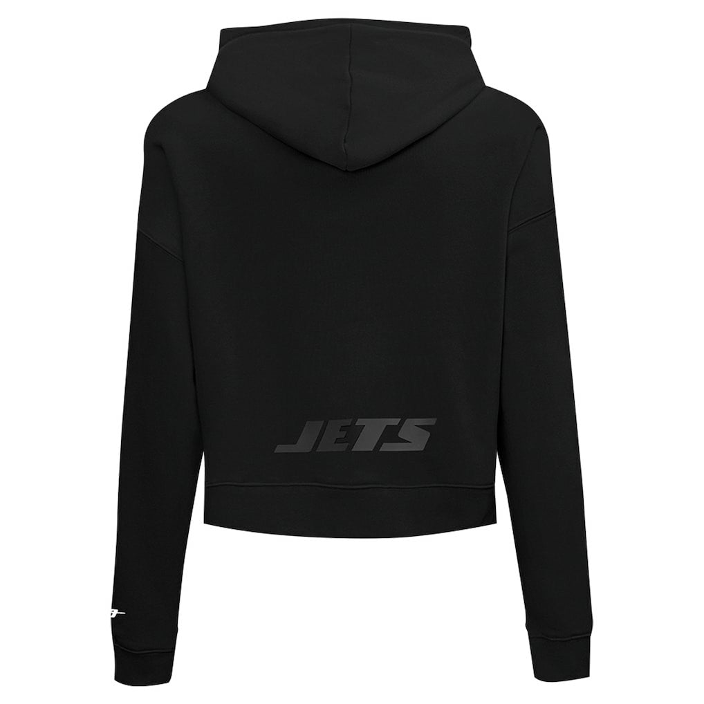 Pro Standard Women's Jeweled Cropped Pullover Hoodie - New York Jets