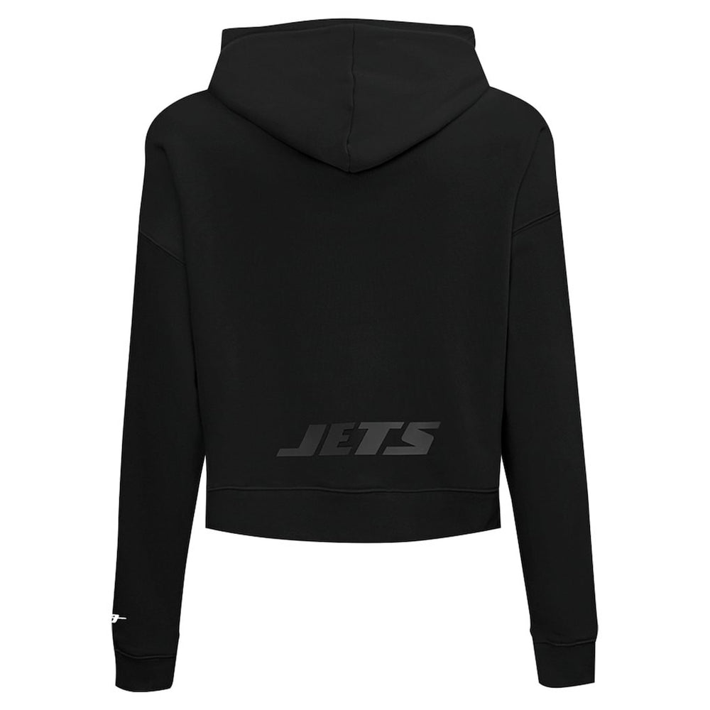 Pro Standard Women's Jeweled Cropped Pullover Hoodie - New York Jets