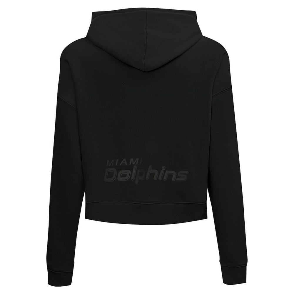 Pro Standard Women's Jeweled Cropped Pullover Hoodie - Miami Dolphins