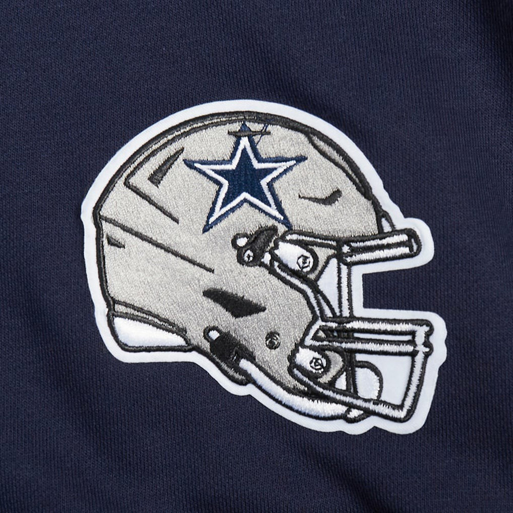 Pro Standard Women's Jeweled Cropped Pullover Hoodie - Dallas Cowboys