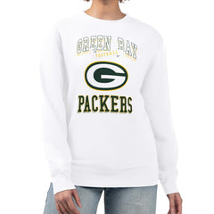 G-III 4Her by Carl Banks Women's Team Logo Graphic Tri-Blend Pullover Sweatshirt - Green Bay Packers