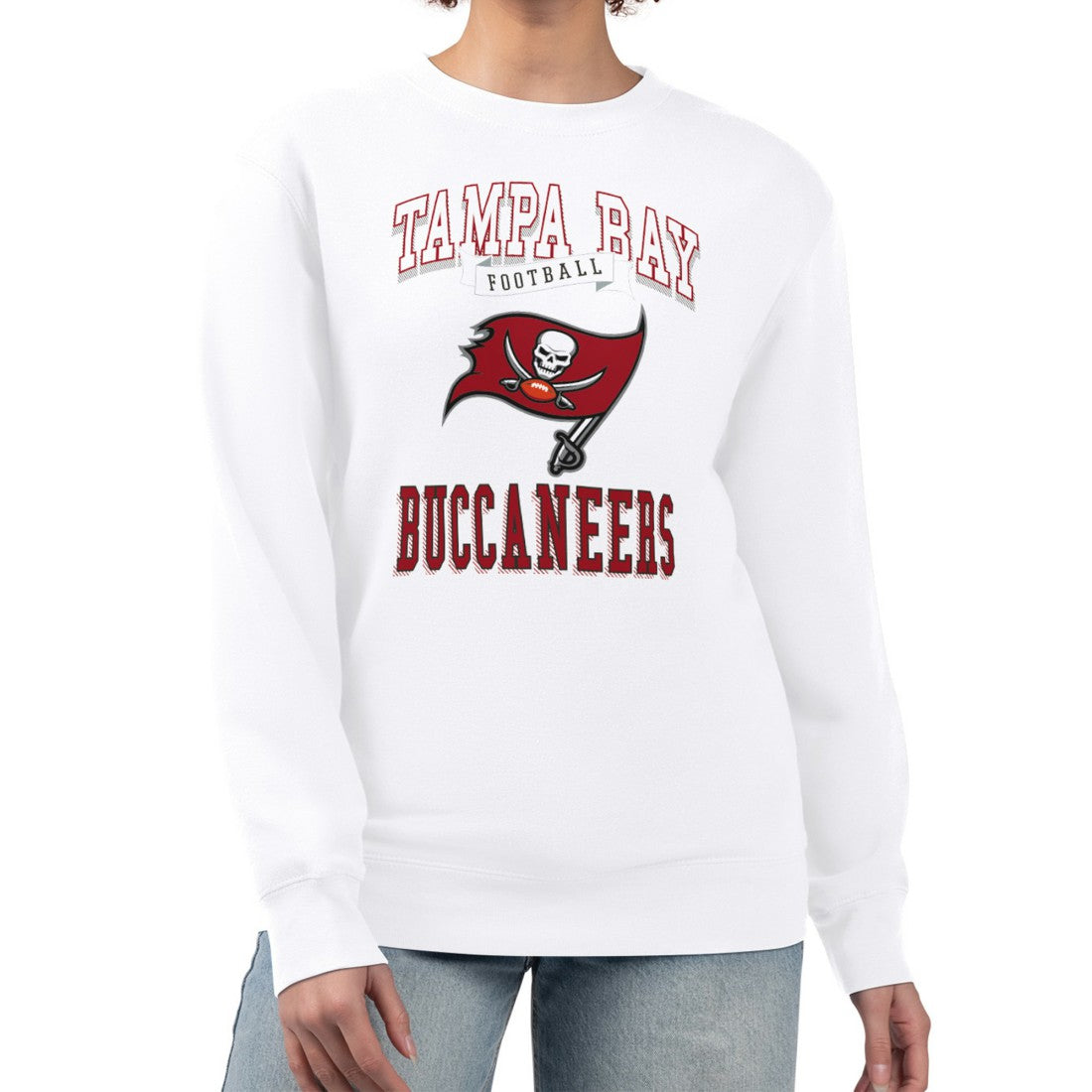 G-III 4Her by Carl Banks Women's Team Logo Graphic Tri-Blend Pullover Sweatshirt - Tampa Bay Buccaneers