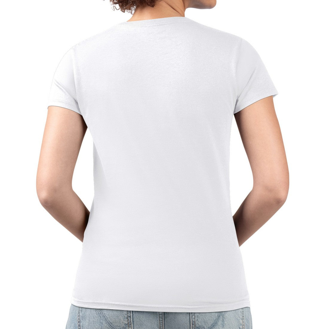 G-III 4Her by Carl Banks Women's Super-Slim Fit Lightweight Team Logo Graphic V-Neck T-Shirt - Detroit Lions