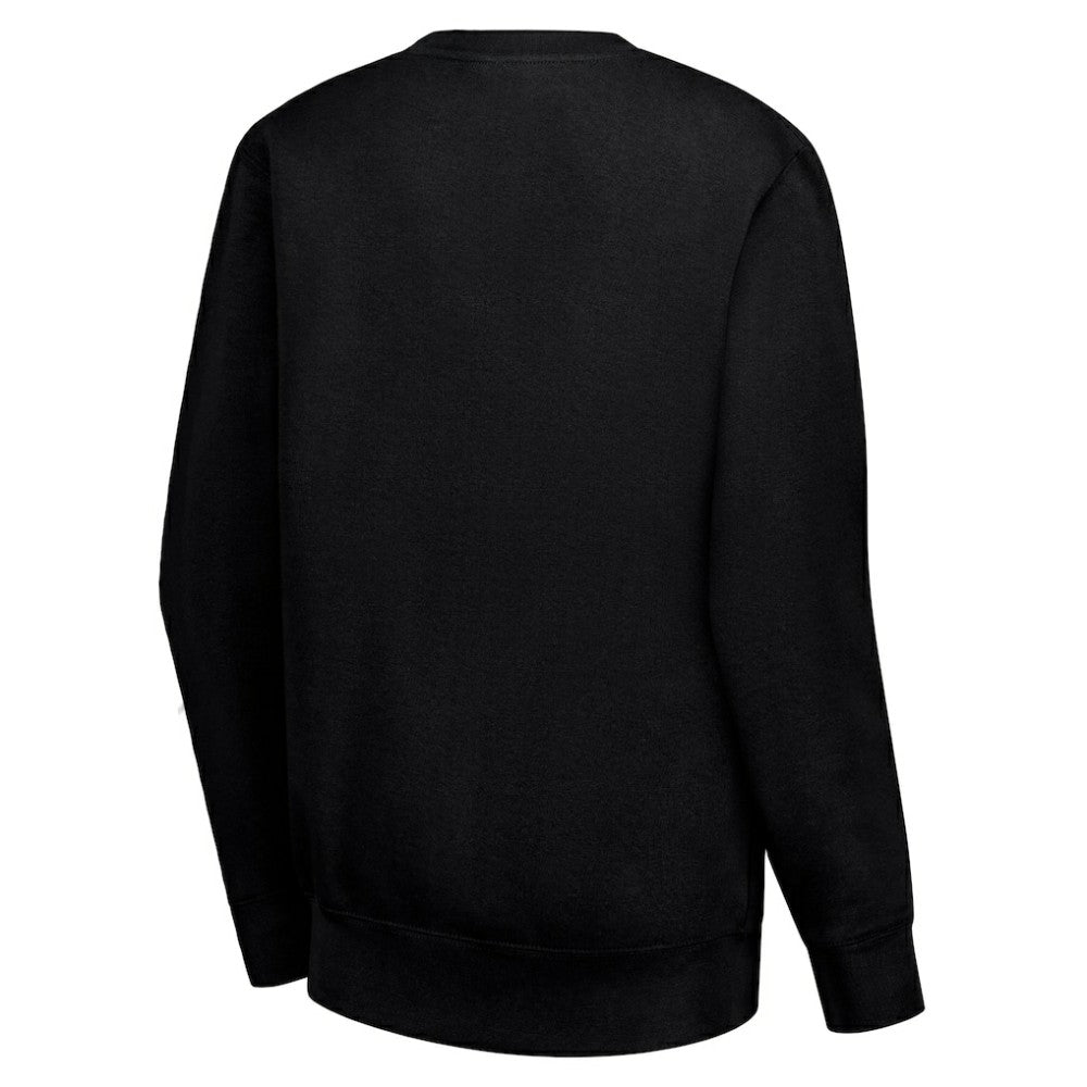 NHL Black Carolina Hurricanes G-III 4Her by Carl Banks Women's Team Logo Tri-Blend Fleece Pullover Sweatshirt