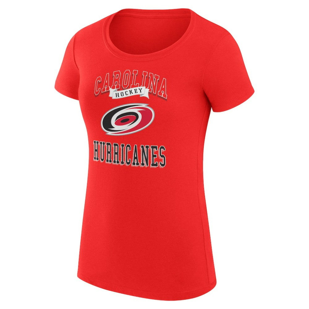NHL Red Carolina Hurricanes G-III 4Her by Carl Banks Women's Super-Slim Fit Lightweight Team Logo Graphic T-Shirt