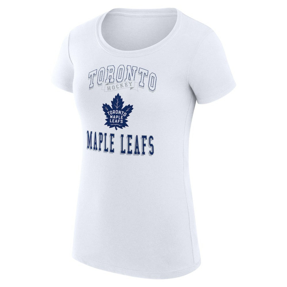 NHL White Toronto Maple Leafs G-III 4Her by Carl Banks Women's Super-Slim Fit Lightweight Team Logo Graphic T-Shirt