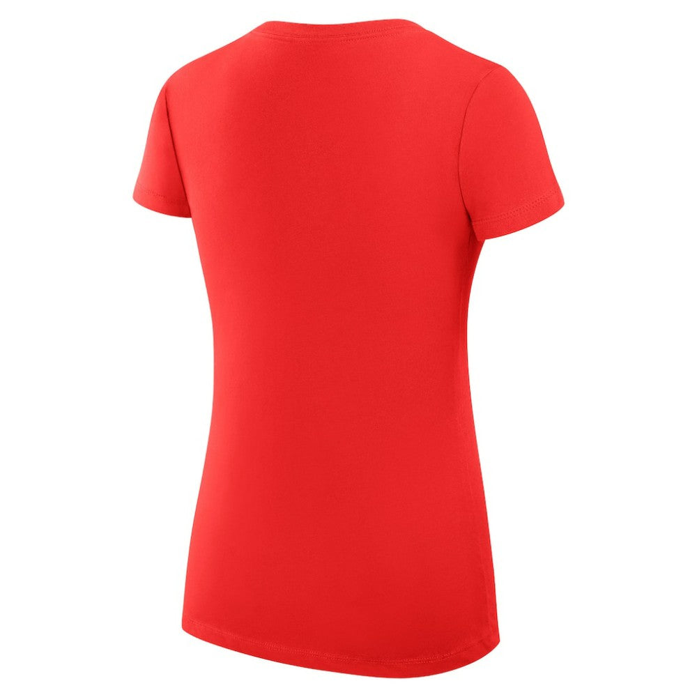 NHL Red Washington Capitals G-III 4Her by Carl Banks Women's Super-Slim Fit Lightweight Team Logo Graphic V-Neck T-Shirt