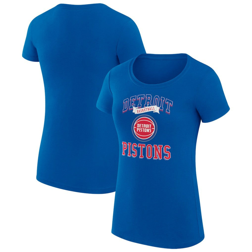 NBA Detroit Pistons G-III 4Her by Carl Banks Women's Super-Slim Fit Lightweight Team Logo T-Shirt sale