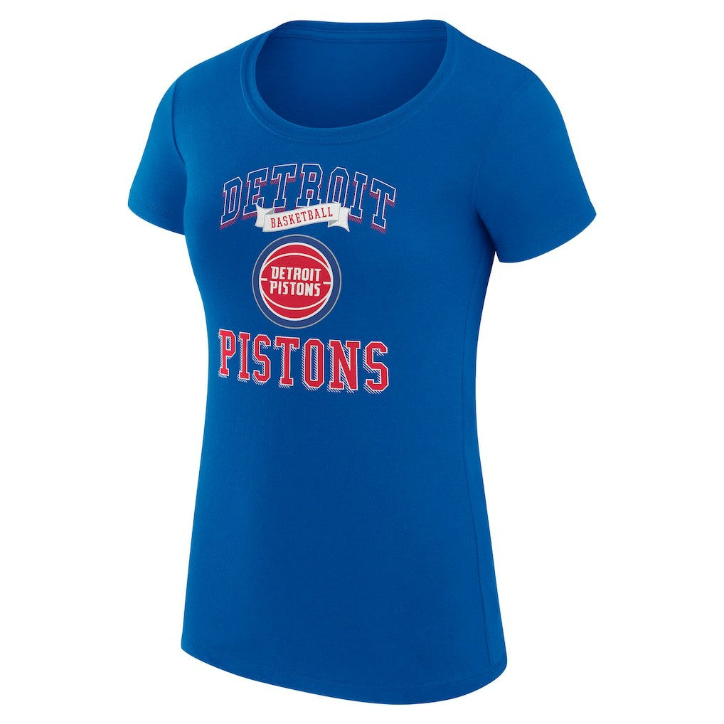 NBA Detroit Pistons G-III 4Her by Carl Banks Women's Super-Slim Fit Lightweight Team Logo T-Shirt sale