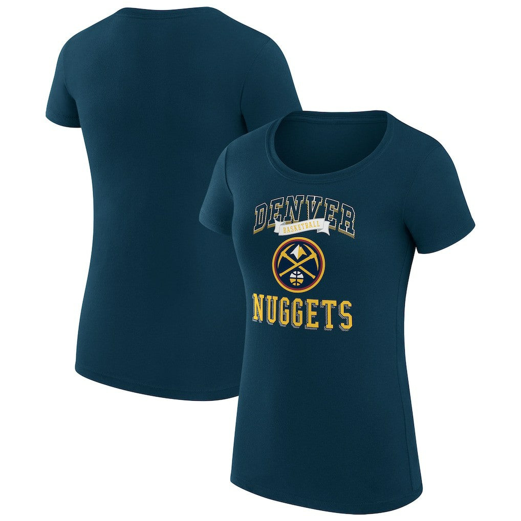 NBA Denver Nuggets G-III 4Her by Carl Banks Women's Super-Slim Fit Lightweight Team Logo T-Shirt sale
