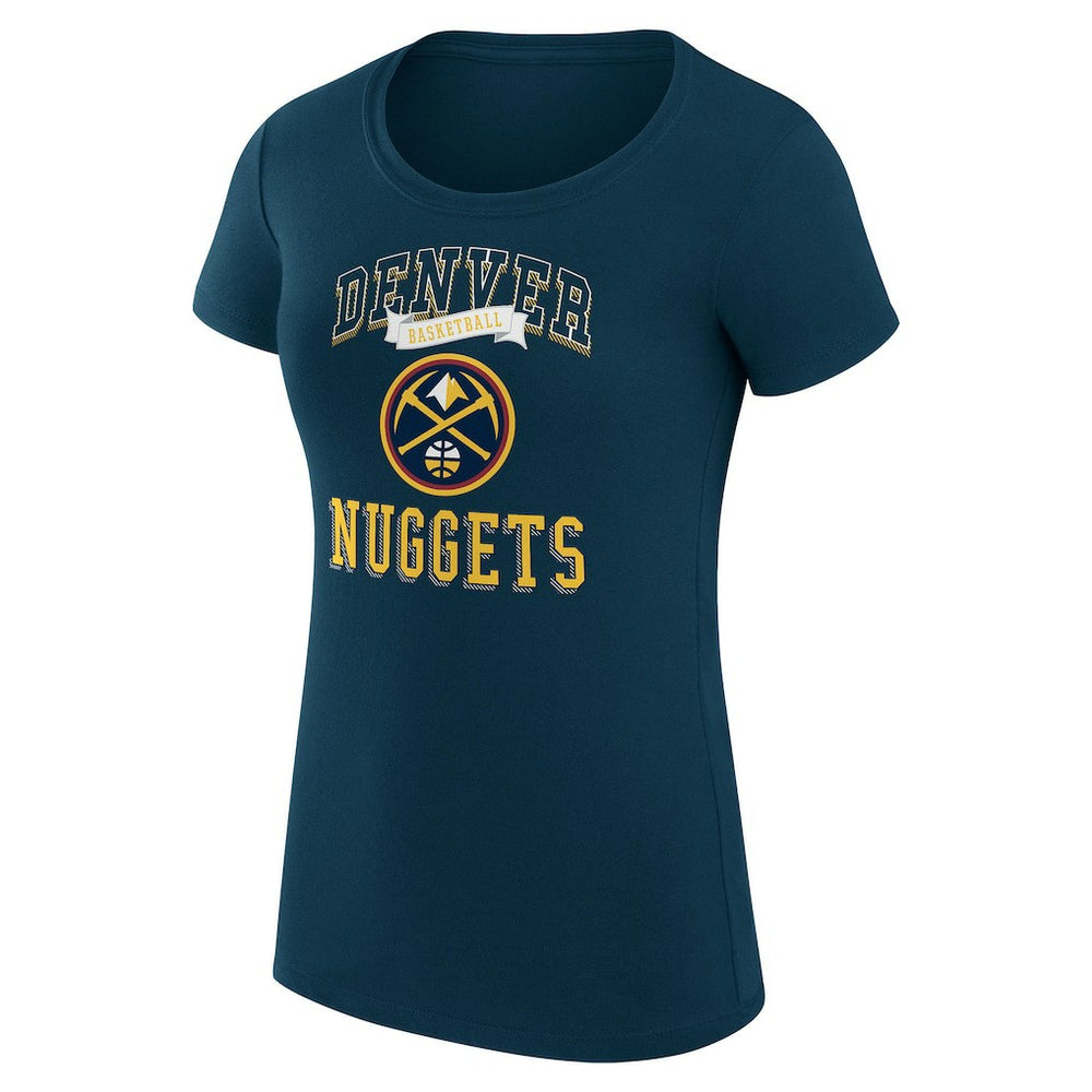 NBA Denver Nuggets G-III 4Her by Carl Banks Women's Super-Slim Fit Lightweight Team Logo T-Shirt sale