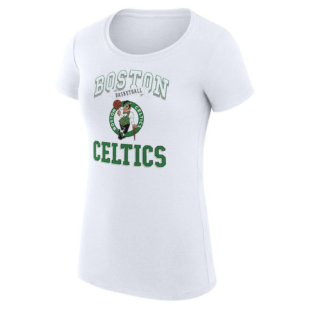 NBA Boston Celtics G-III 4Her by Carl Banks Women's Super-Slim Fit Lightweight Team Logo T-Shirt