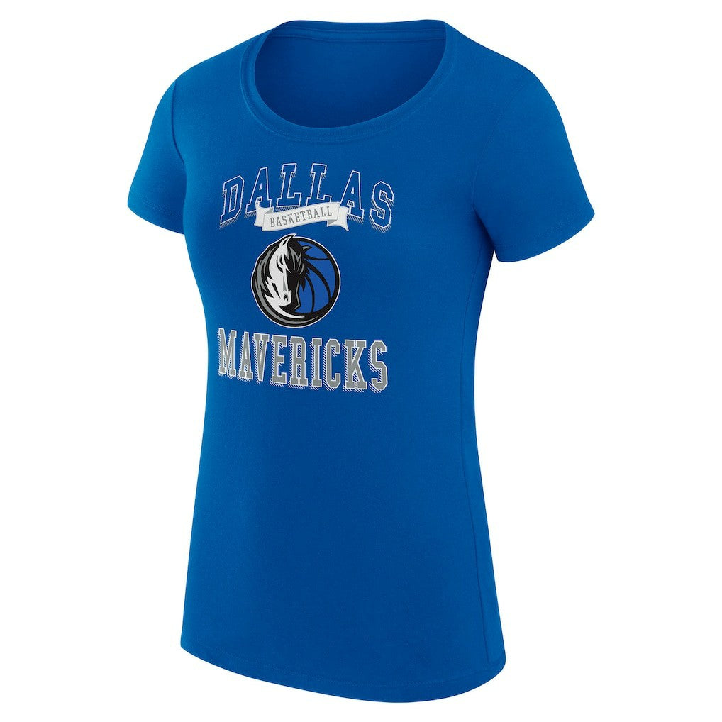 NBA Dallas Mavericks G-III 4Her by Carl Banks Women's Super-Slim Fit Lightweight Team Logo T-Shirt sale